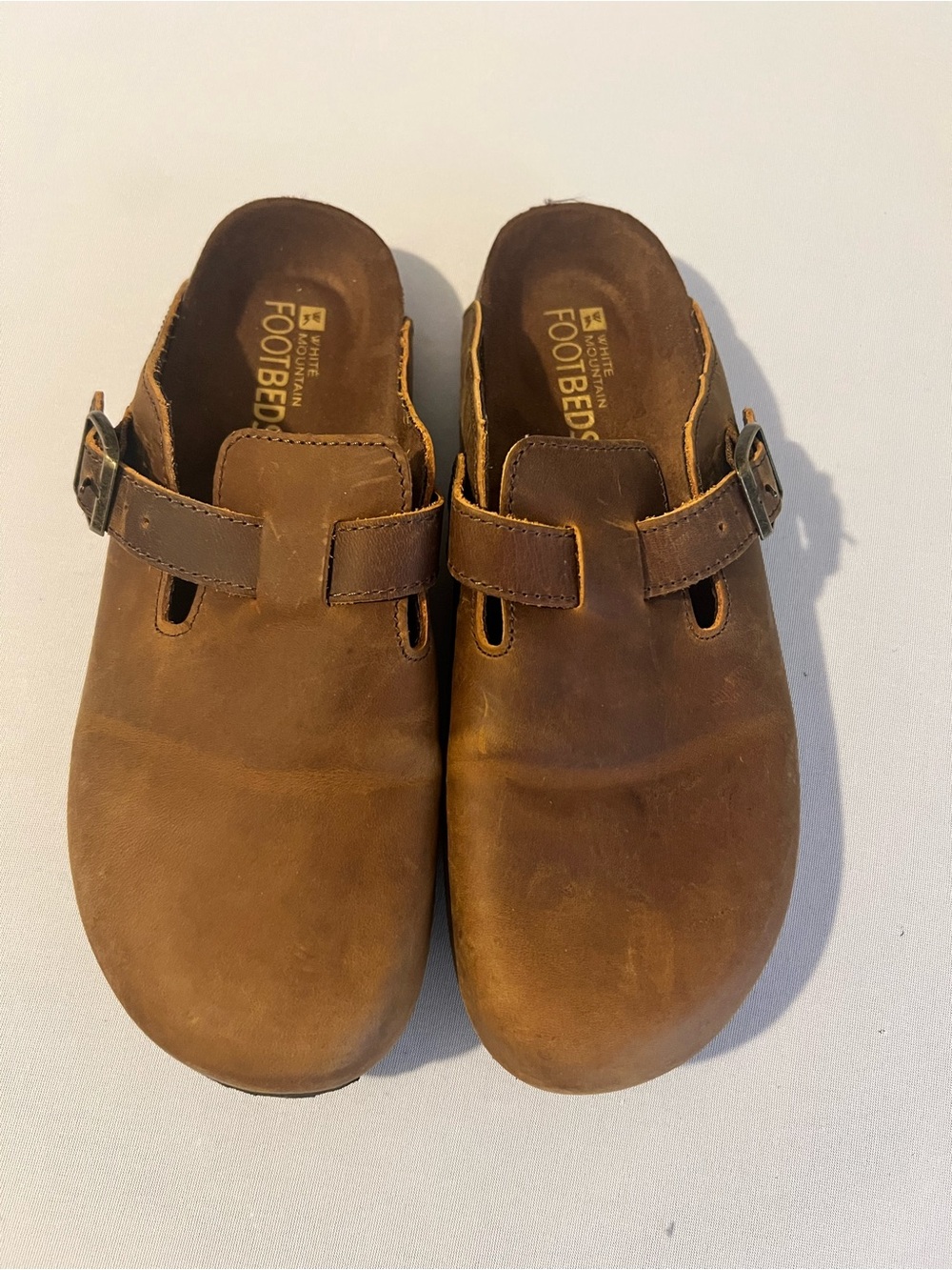 White Mountain Brown Suede Boston Clog | Women’s 9